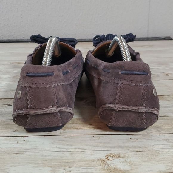 UGG Australia Meena II Moccasin Driving Loafers Slippers Grey & Blue Size 6 - Picture 3 of 10